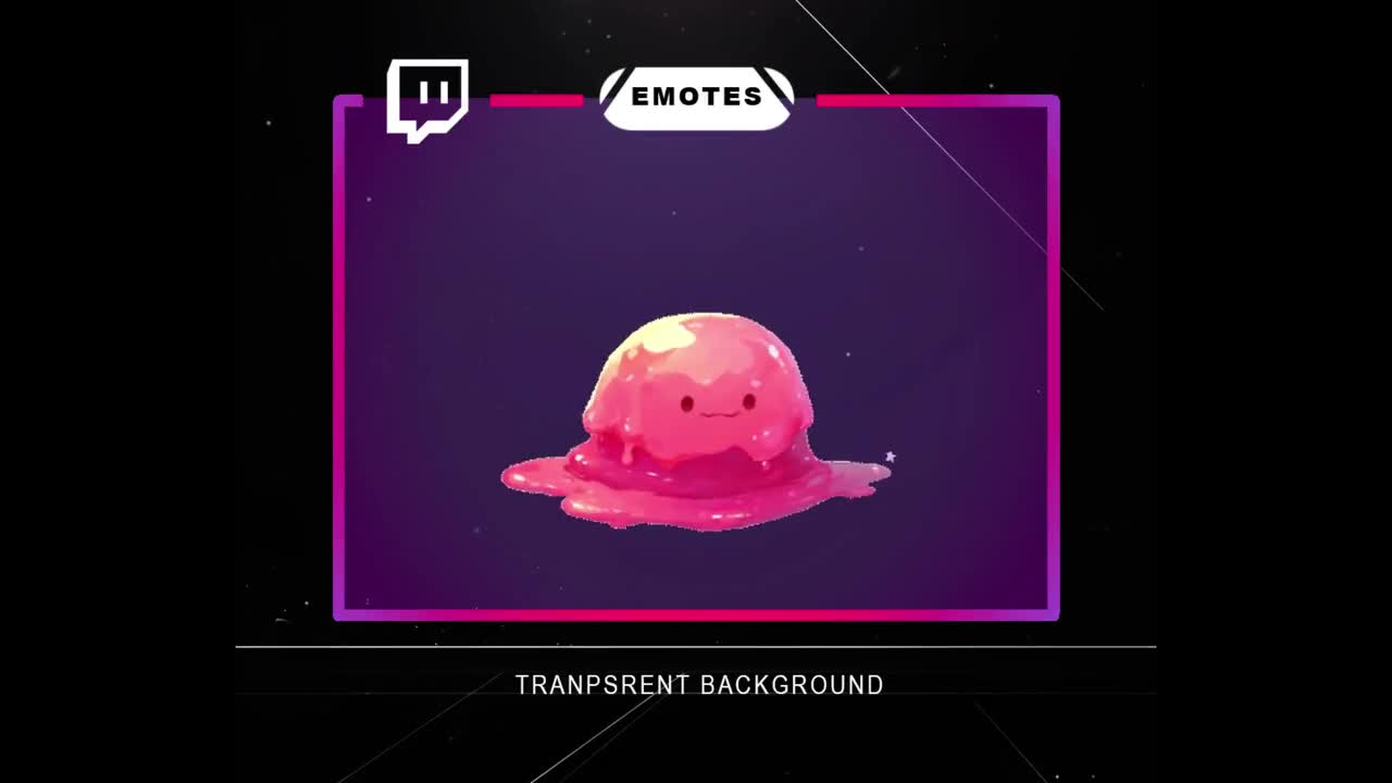 1 Pink Happy Slime Animated Emote and Sticker for Twitch Youtube, Discord &  Ect. Size: 112/56/28 and Original Gif. - Etsy