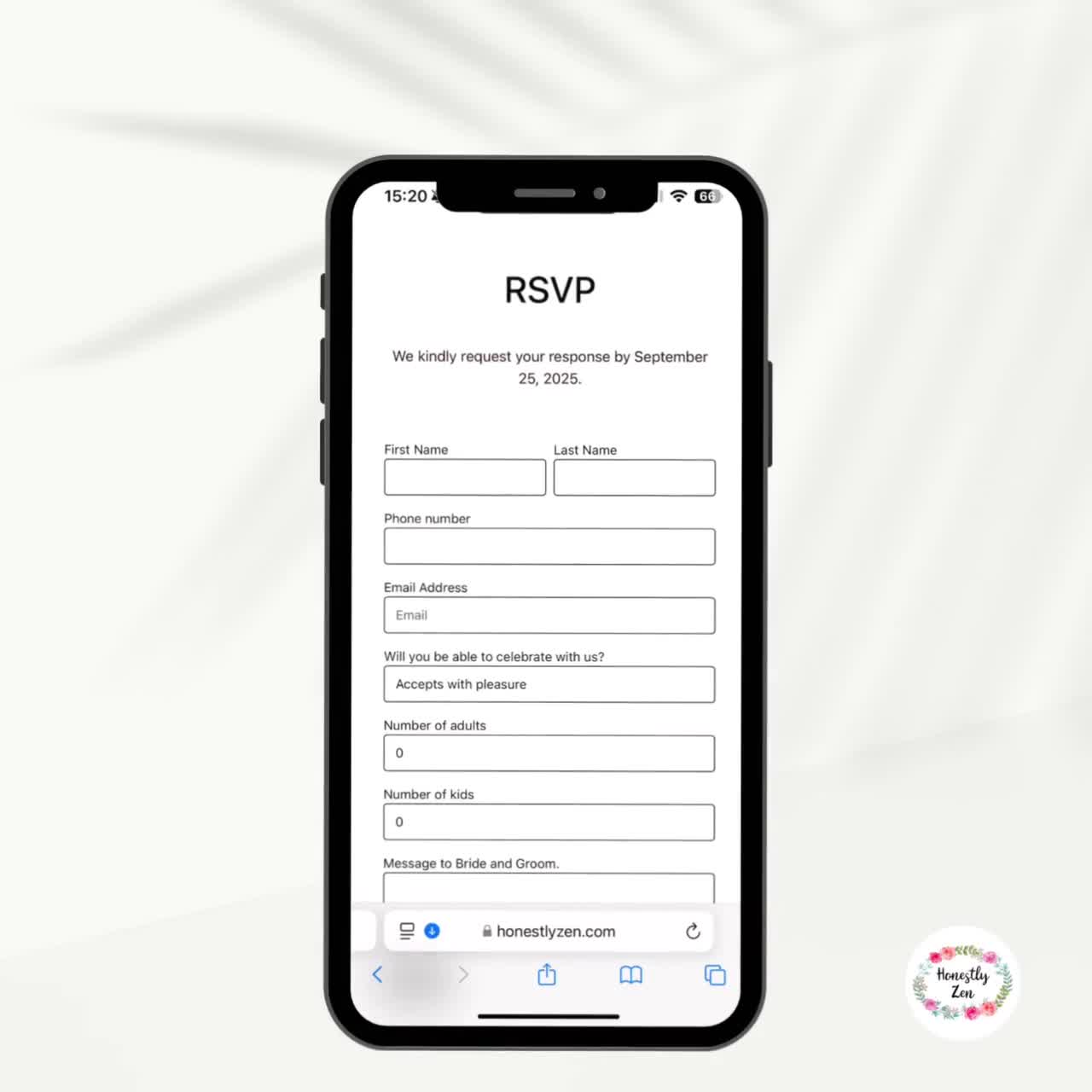 Custom QR Code RSVP Page: Digital Event RSVP video poster