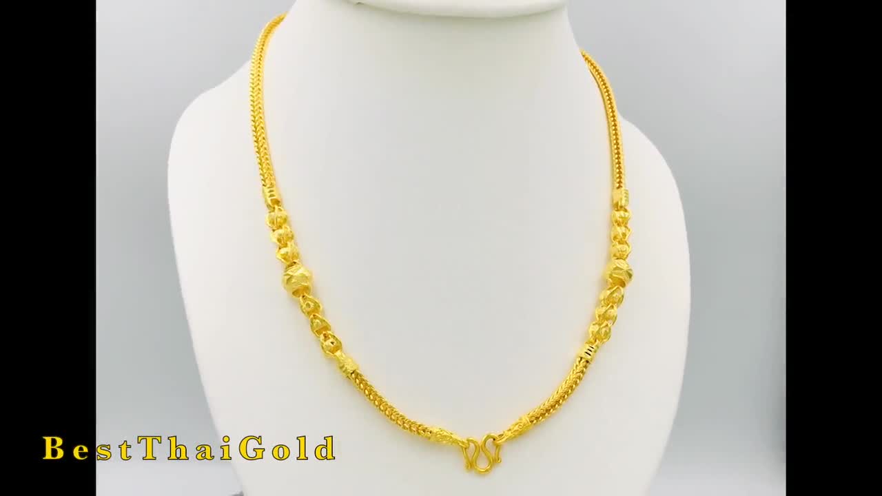 Amazon.com: Chain 24k Thai Baht Yellow Gold Plated Filled Necklace Jewelry  Women 18 inch Pendant Heart : Clothing, Shoes & Jewelry