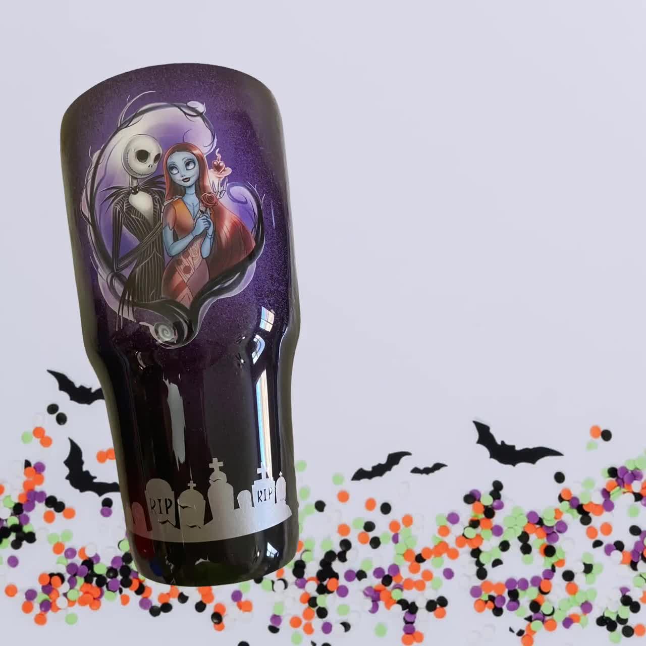 20 or 30 oz Nightmare Before Christmas inspired tumbler – Amazingkreationz