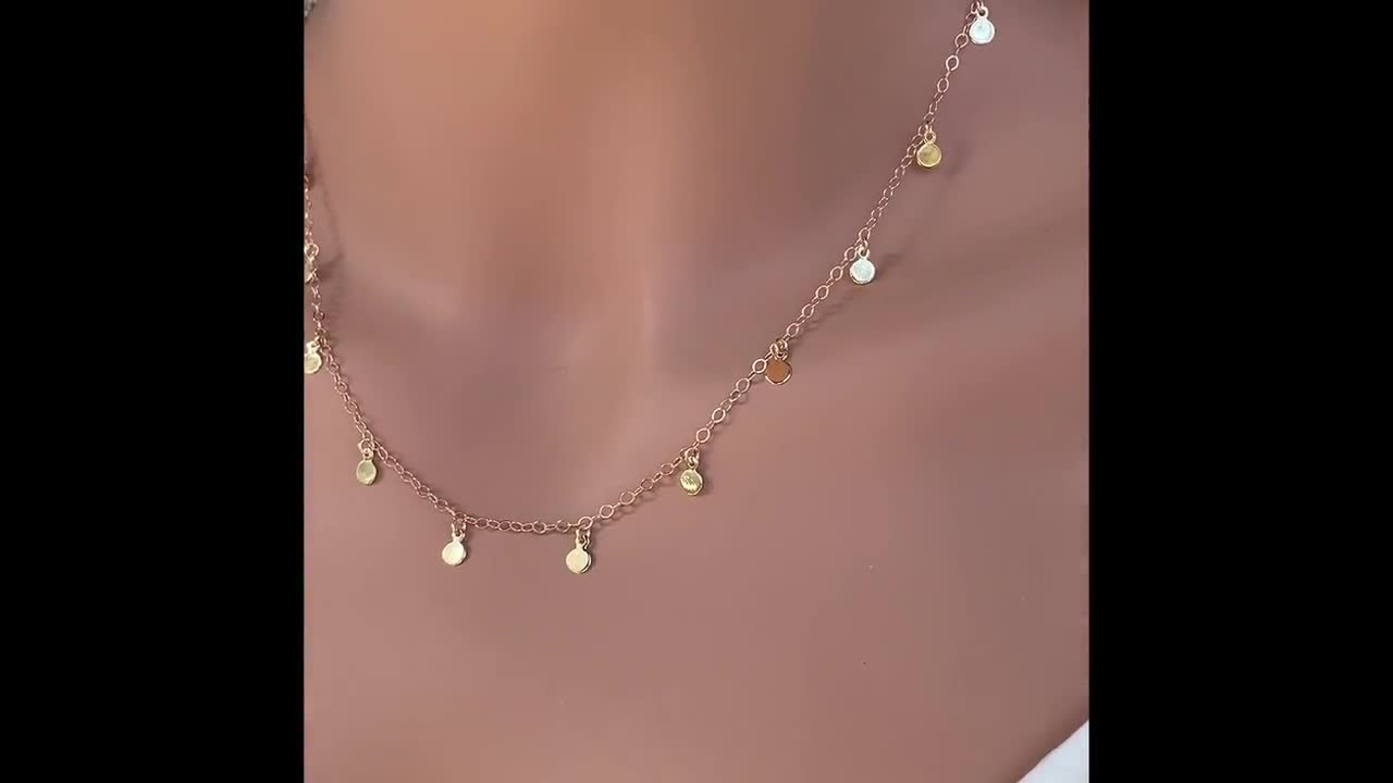 Tiny Circle Necklace in 14k Gold Fill - Nancy Botwin Weeds