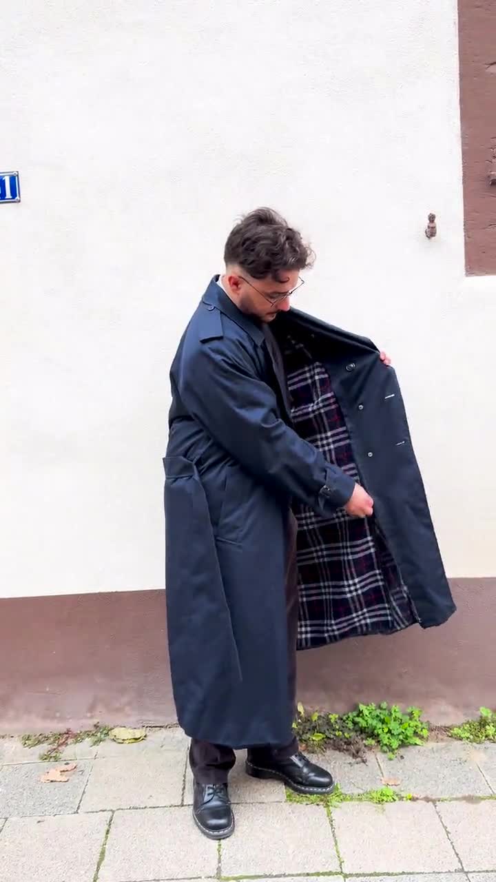 Vintage Trench Coat, Burberry, Burberry Trench Coat, Men's Trench