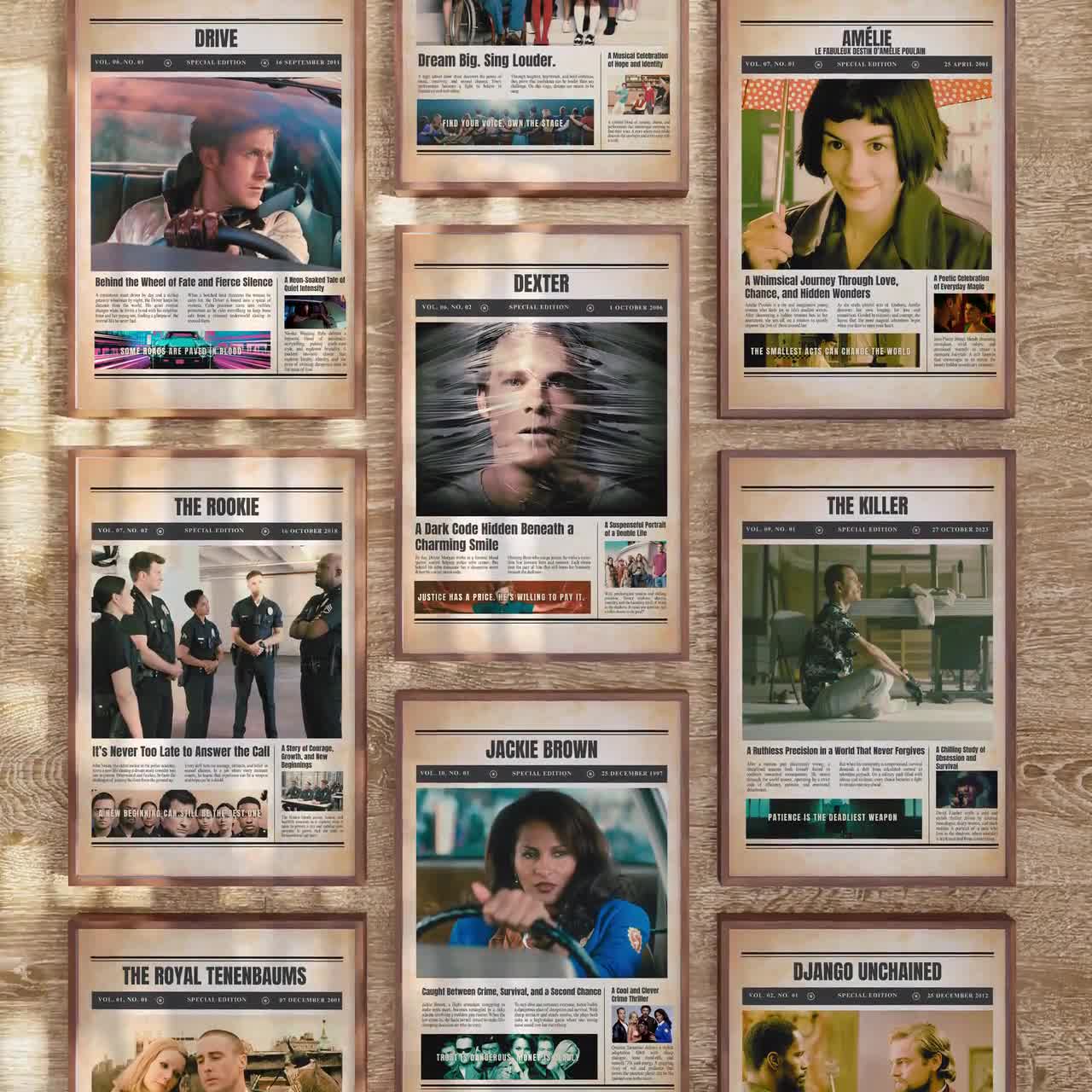 Band of Brothers TV Series Poster: Minimalist War Drama Show Art (Digital & Physical) video poster