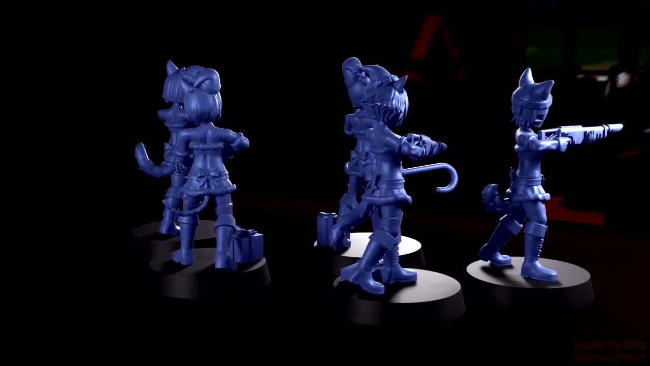 Neko Guard - Holiday Trooper Upgrade Set | 3D Print Model