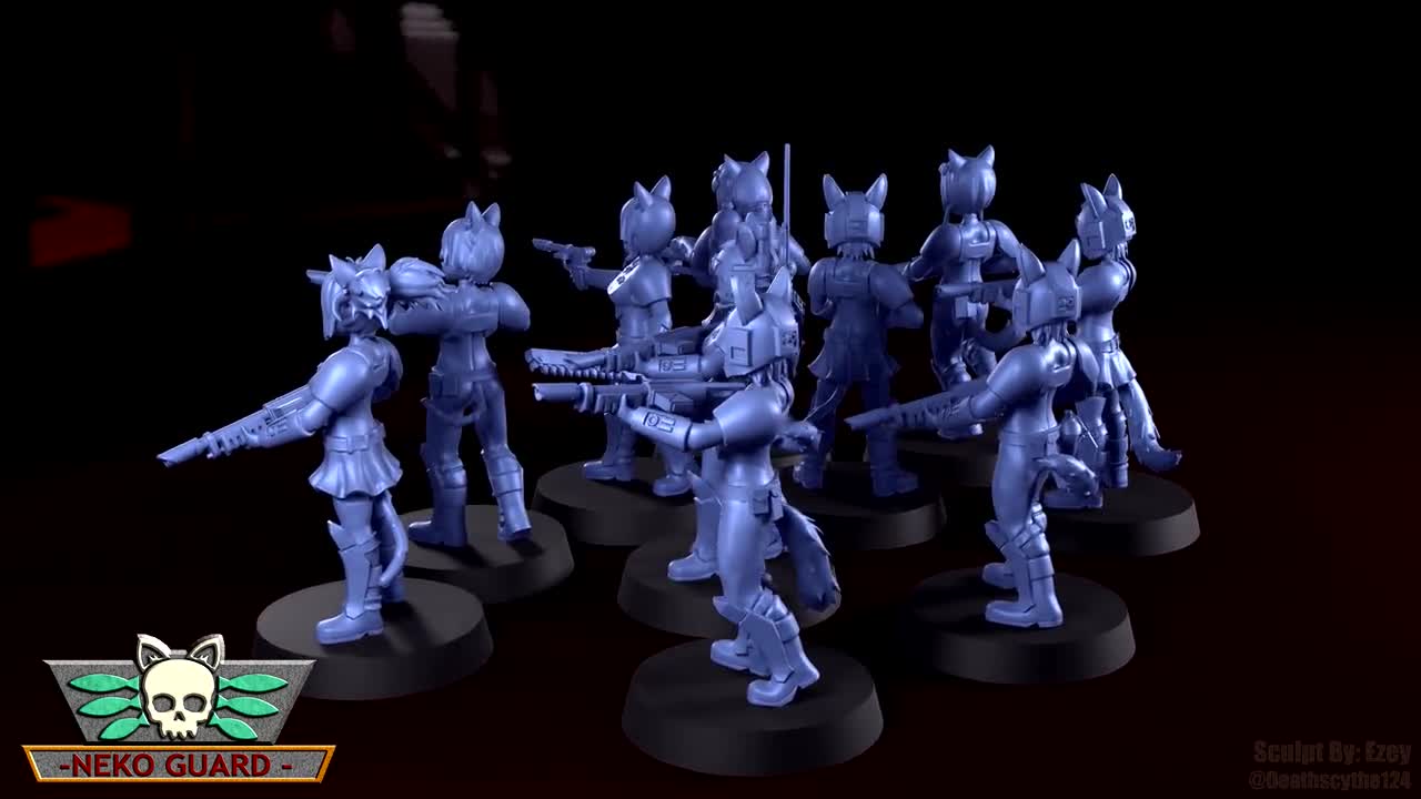 Neko Guard - Holiday Trooper Upgrade Set | 3D Print Model