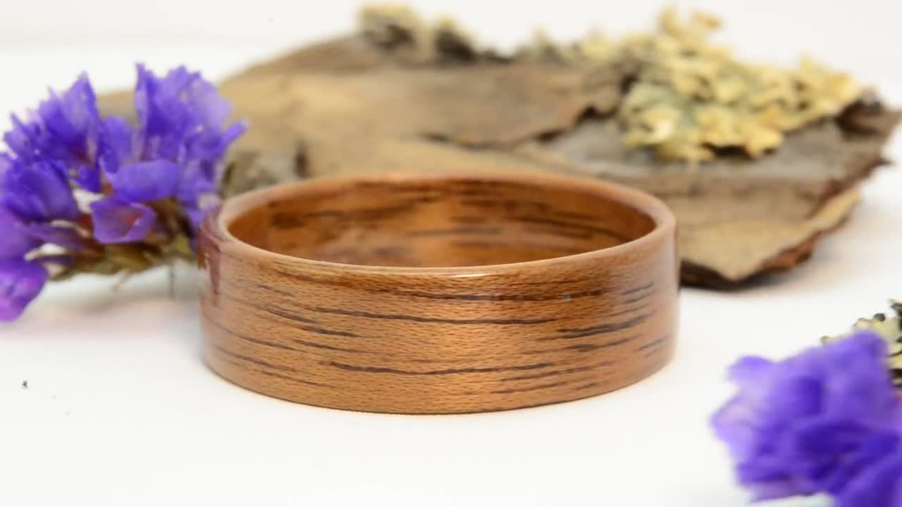 Unisex Wooden Ring Walnut Wood Ring Couple Wooden Rings 5th