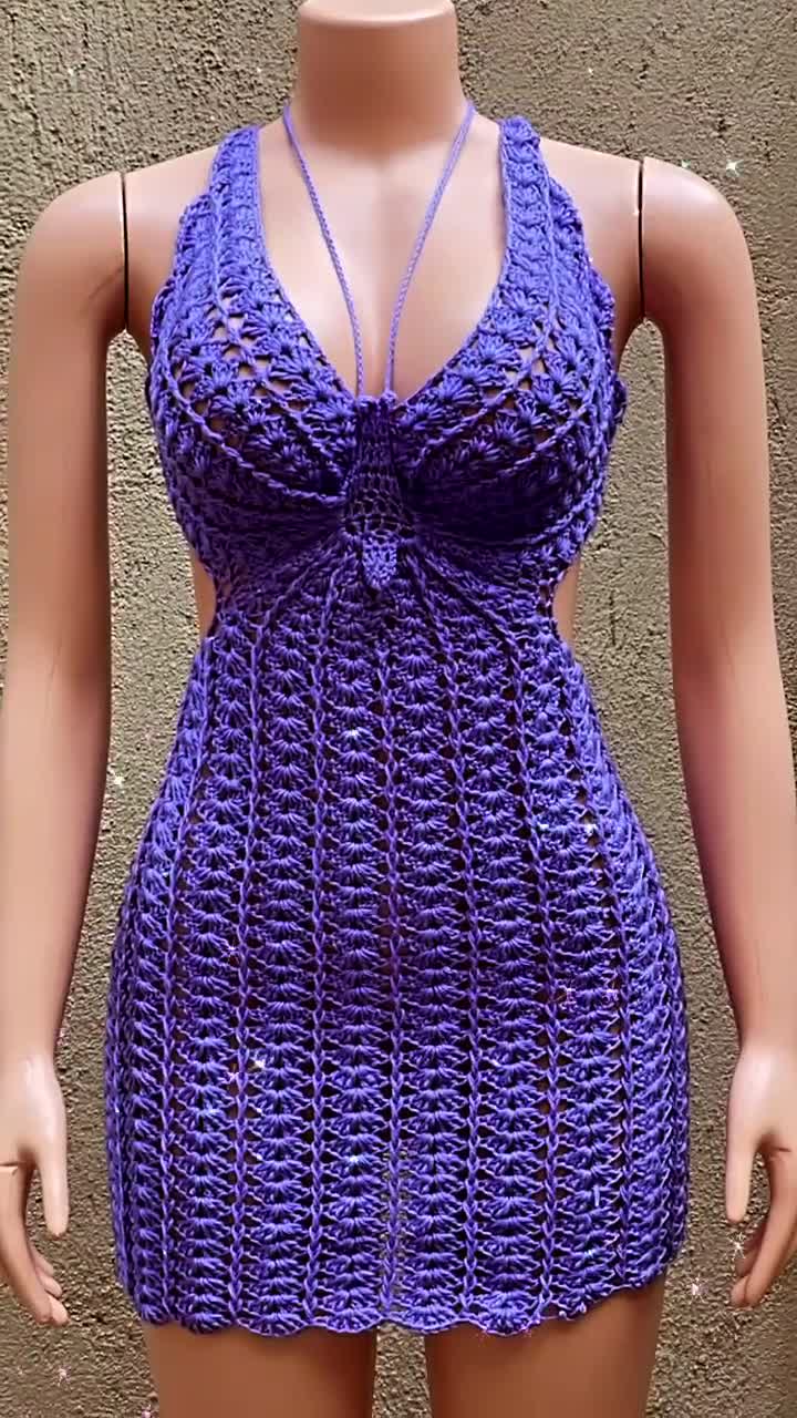 Butterfly Shelly Crochet Top 