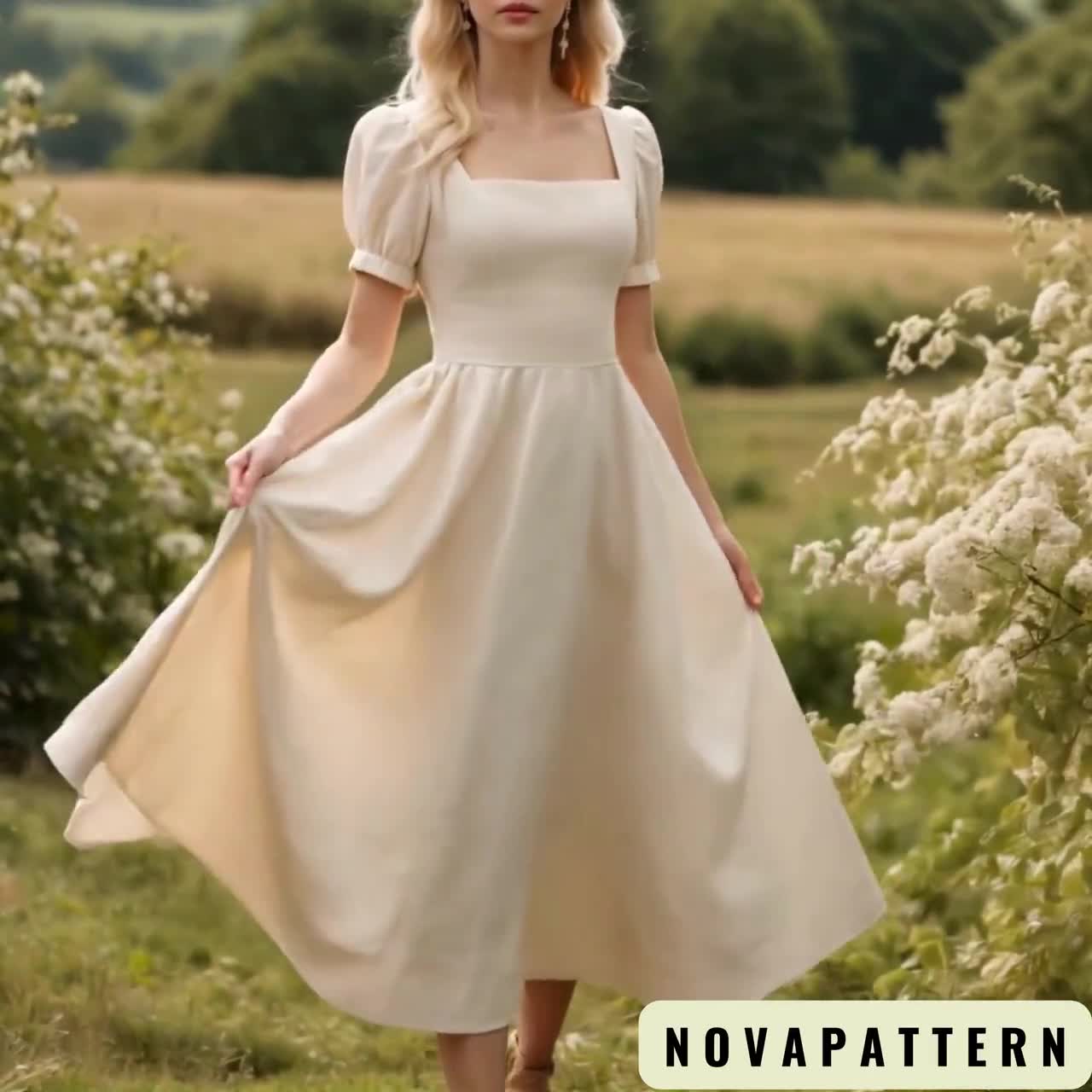 ★Cest Moidew★ Cest_Fairy square neck cake dress Designer fashion, Seoul-fully created | W Concept