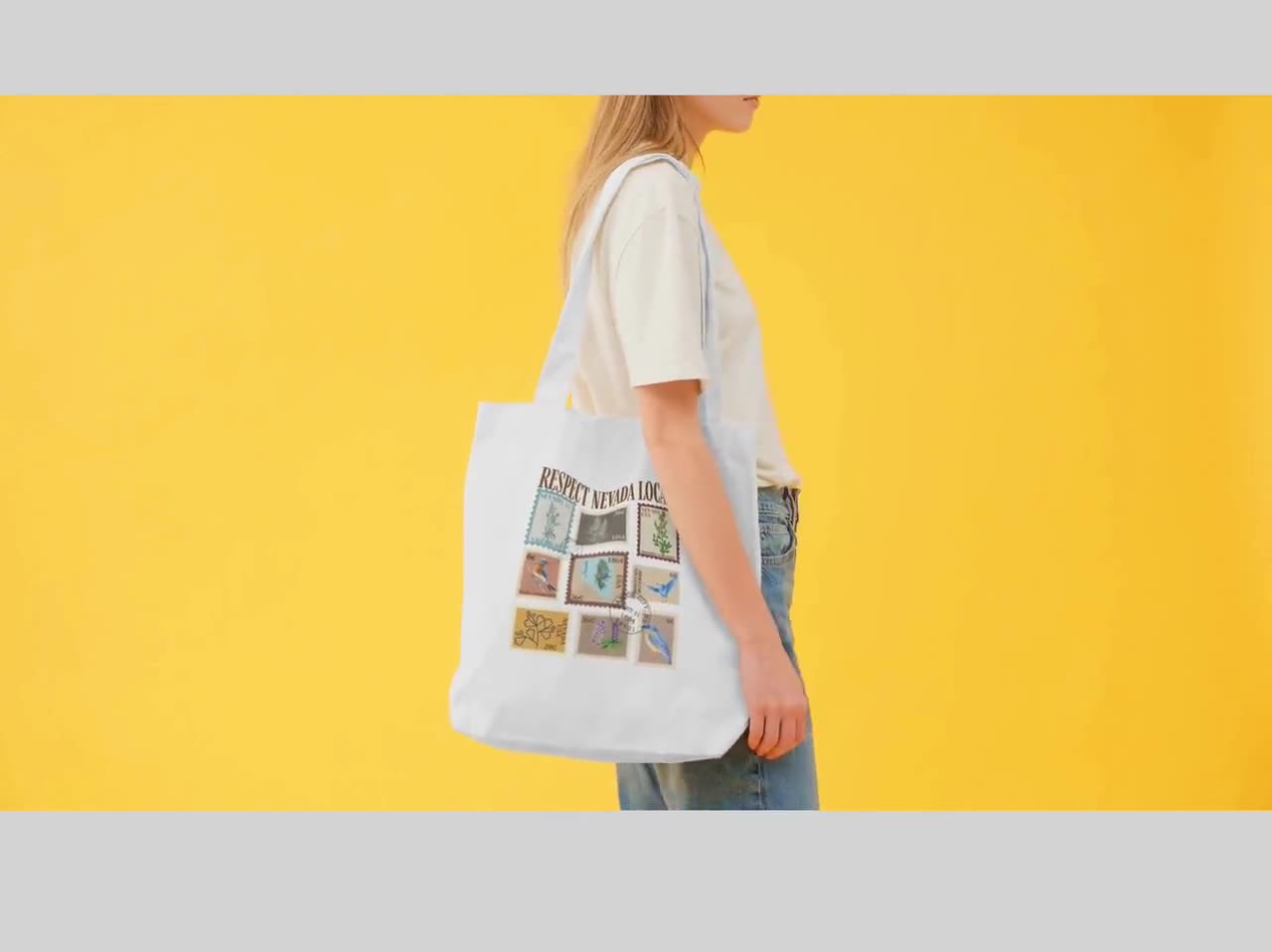 I Love Nevaeh Canvas Tote Bag - Reusable Natural Shopping Bag