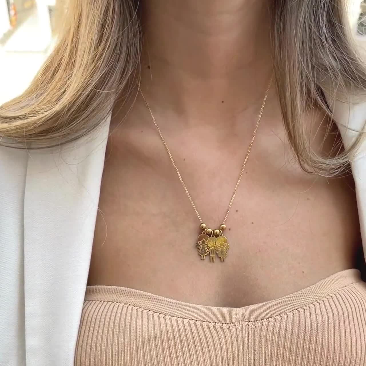 Personalizzabile Collana Donna Incisione Argento 925 Ciondolo