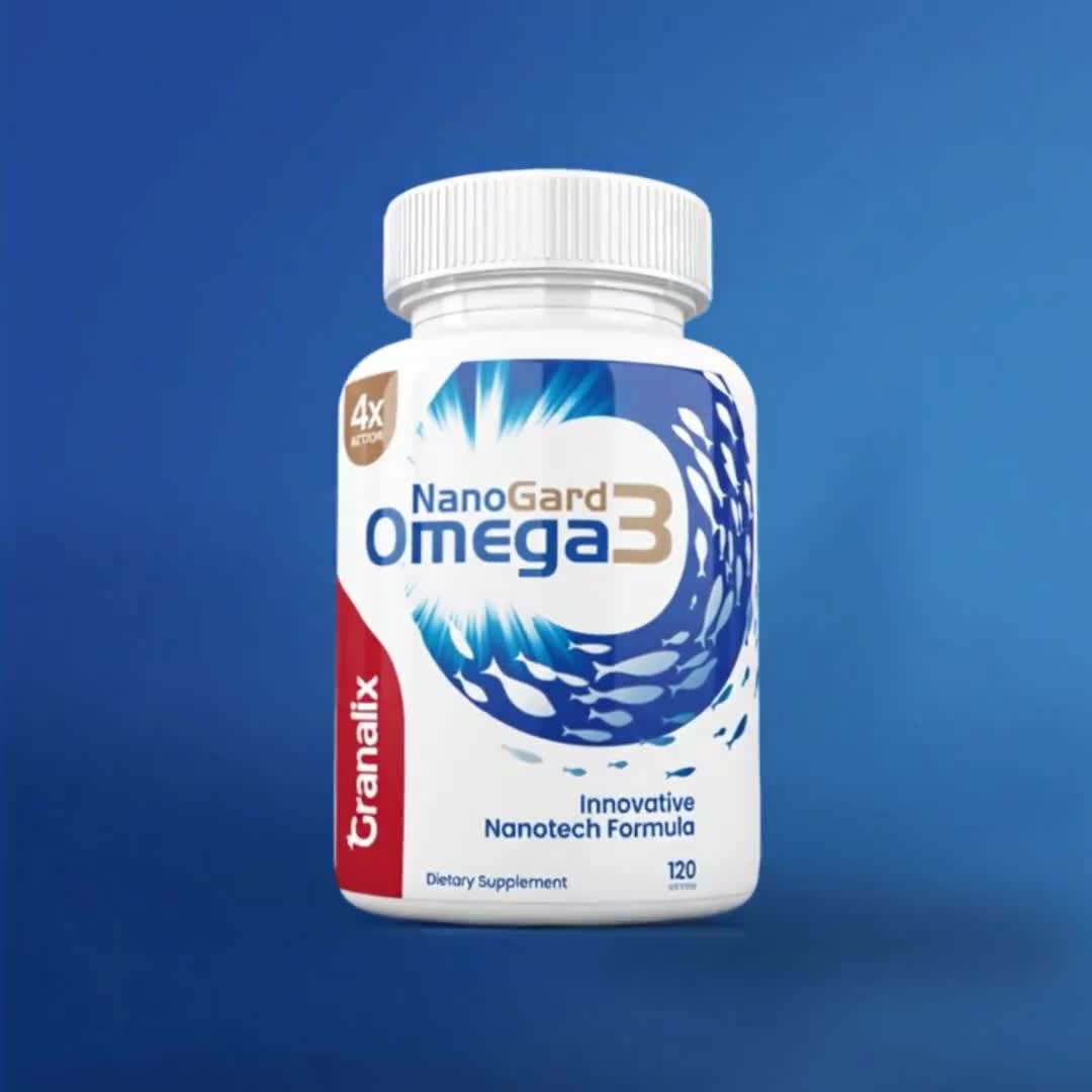 Cápsulas blandas de aceite de pescado Omega-3 NanoGard / 4 veces mayor absorción, sin eructos video poster