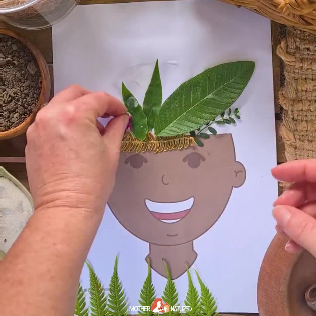 Nature Craft Activity for Kids Nature Head Craft Outdoor Craft for Kids DIY  Nature Craft Kit - Etsy