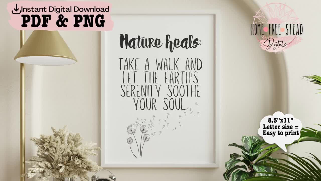 nature-heals-quote-wall-art-fine-art-pdf-png-printable-instant-digital-download-inspirational-wall-art-print-easy-gift-idea-etsy for Free Printable Wall Art Pdf Nature Heals Quote Wall Art, Fine Art PDF PNG, Printable Instant Digital Download, Inspirational Wall Art Print, Easy Gift Idea - Etsy for Free Printable Wall Art Pdf
