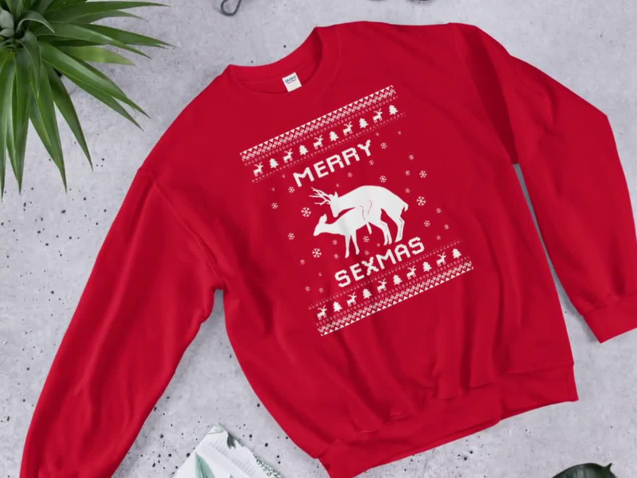 Merry Sexmas Nasty Ugly Christmas Sweater, Naughty Xmas Gift, Inappropriate  Christmas, Funny Christmas Party Sweatshirt, Rude Xmas Gift