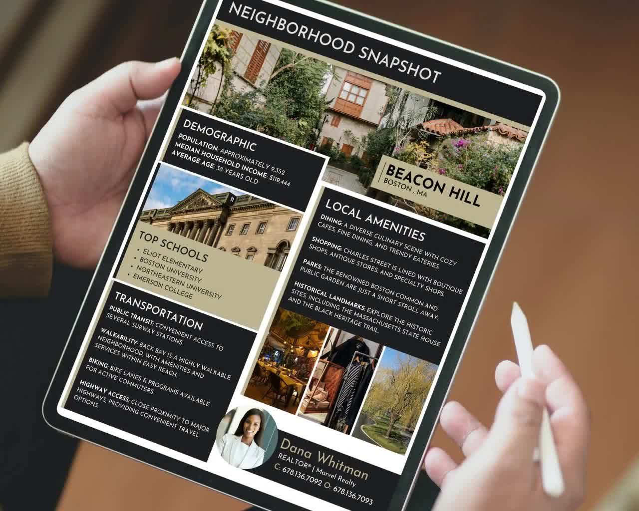 Plantilla de resumen de vecindario inmobiliario: Marketing de Canva personalizable (descarga instantánea) v3 video poster