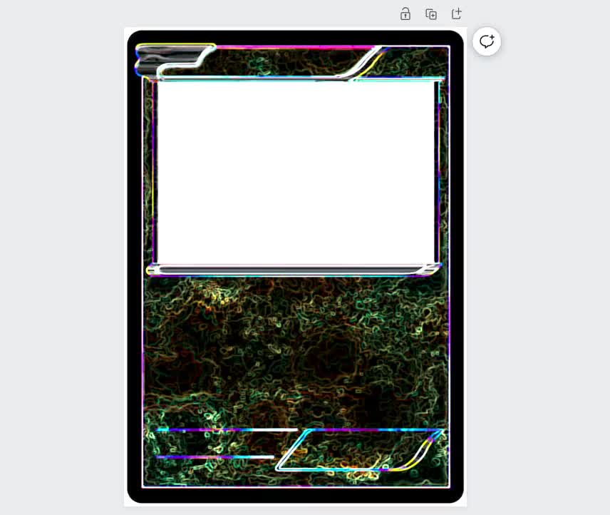 Psyhic Original Pokemon Card Template PNG Psyhic Original Pokemon Card Template PNG