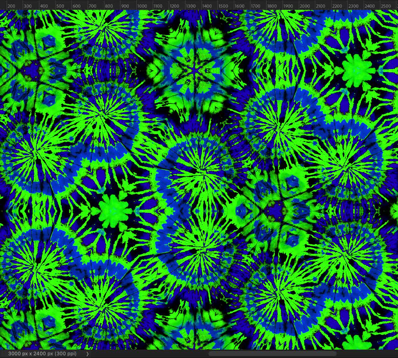 Neon Blue Green Tie-dye Seamless Pattern Background Texture