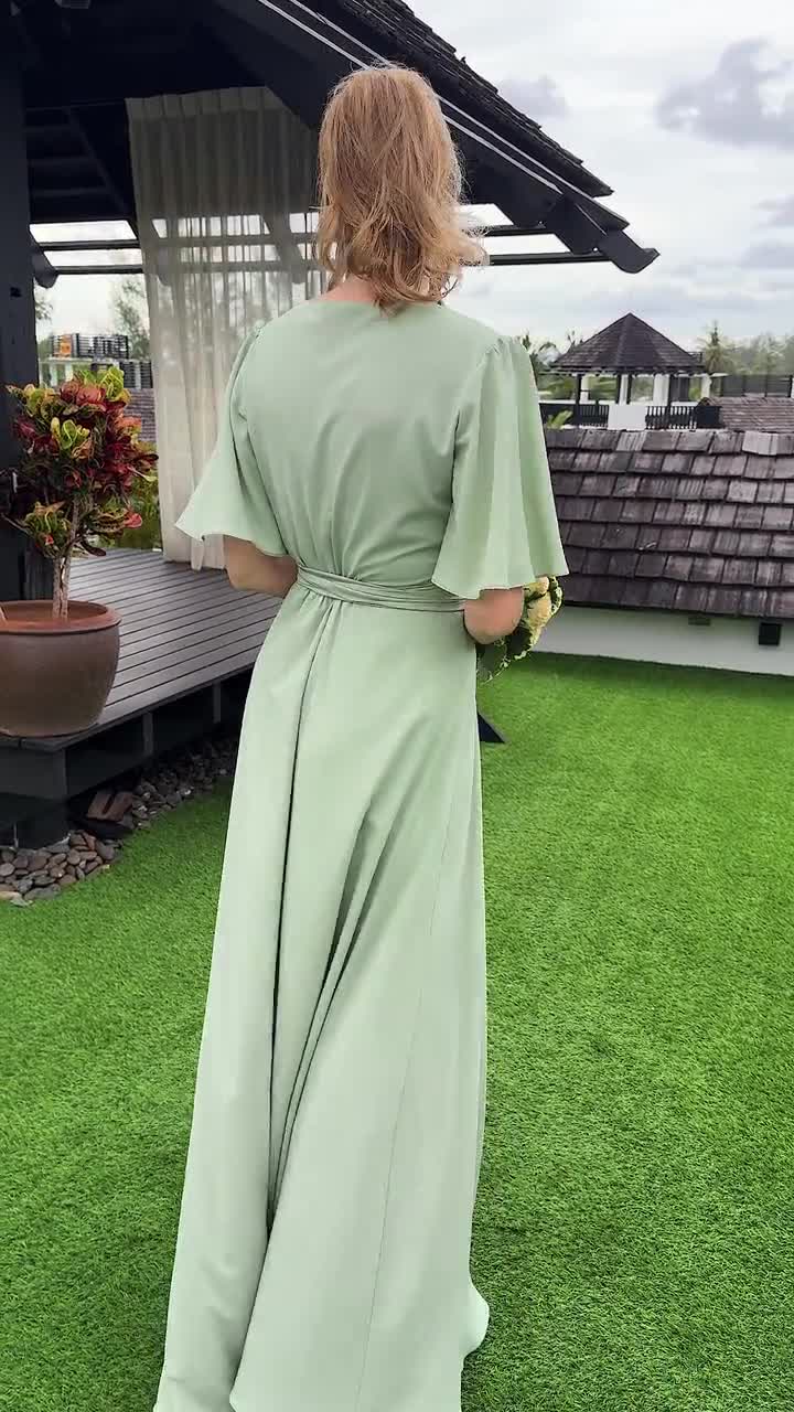 Robe Longue Marron En Maille Douce À Armatures | Robes