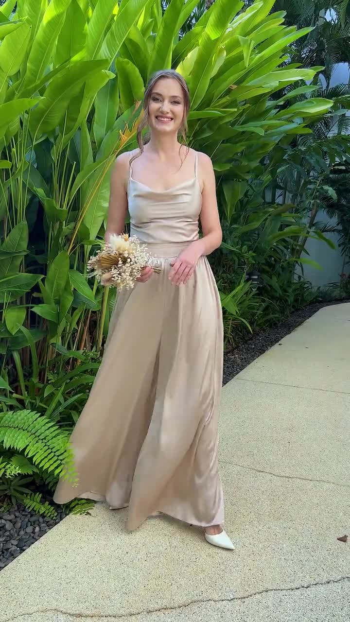 taupe bridesmaid dresses lulus AW.Bridal A-line V-Neck Floor Length Short Sleeves Long Bridesmaid Dresses Dress Taupe Size 8
