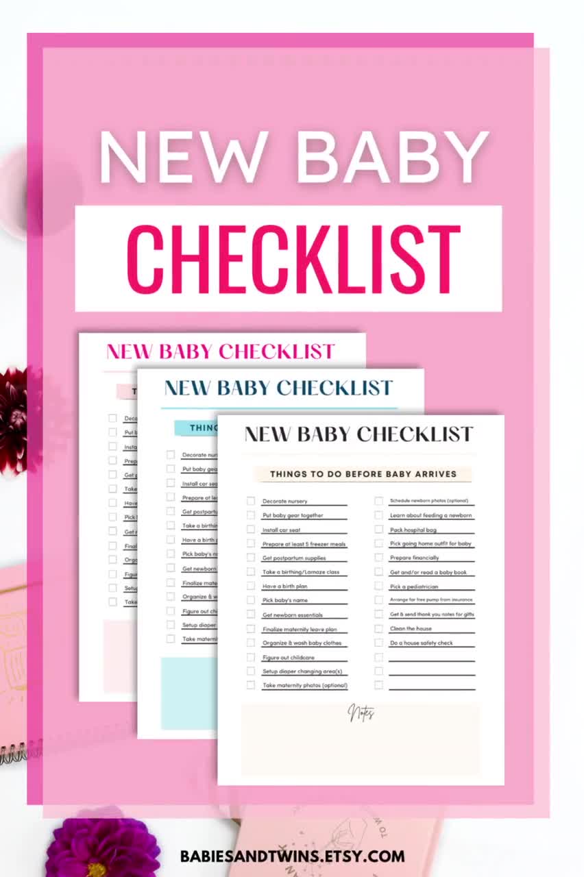 Last Minute Things to do Before Baby Arrives Checklist