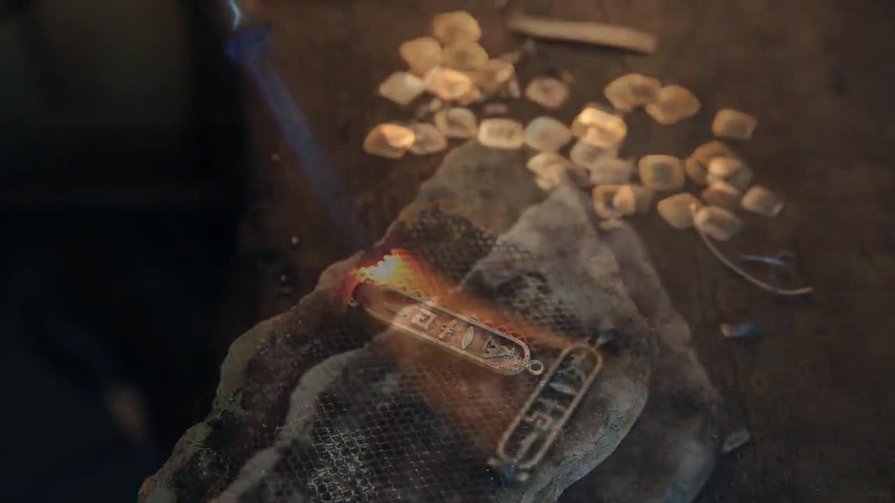 Egyptian Cartouche Necklace: Personalized Sterling Silver Hieroglyphic Nameplate video poster