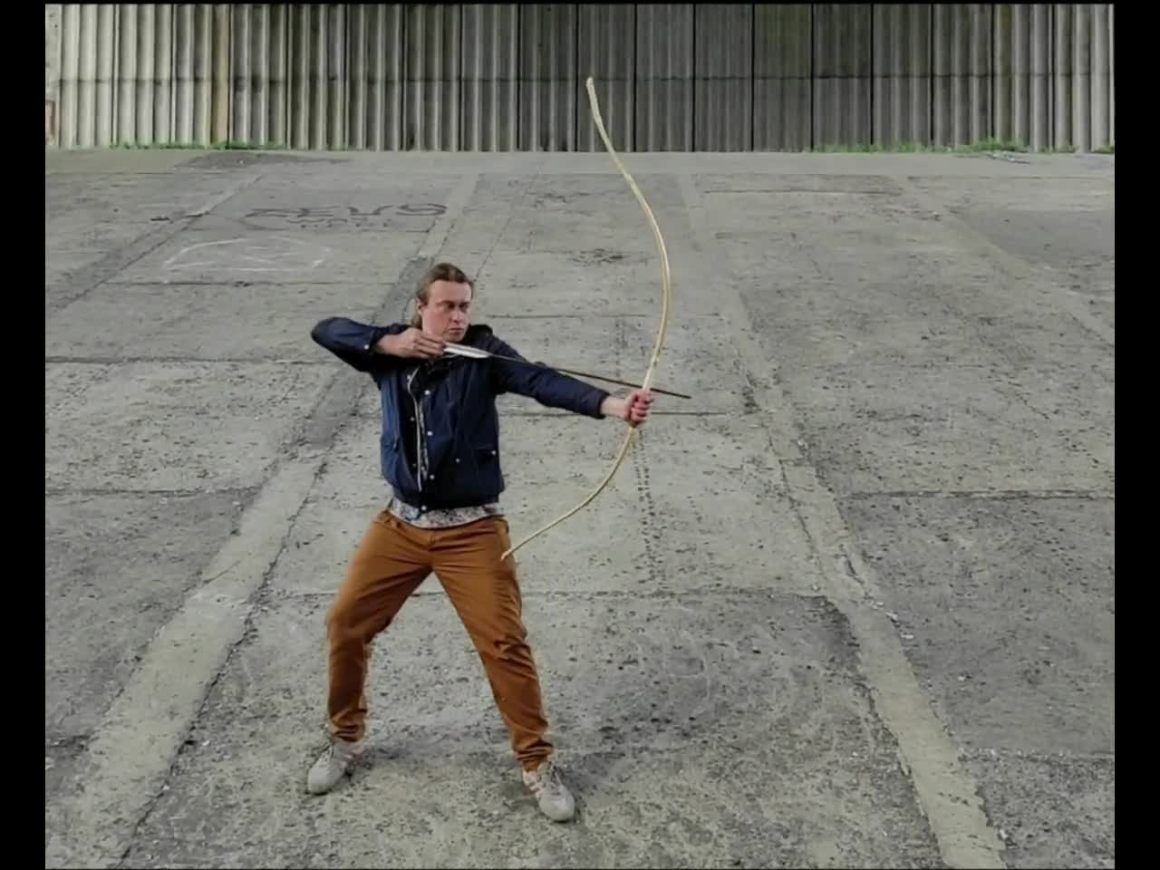 Arc Hankyu 59 - Kyudo Traditionnel Japonais - Demi-Yumi En Bois - Neuf - Fabriqué Ukraine