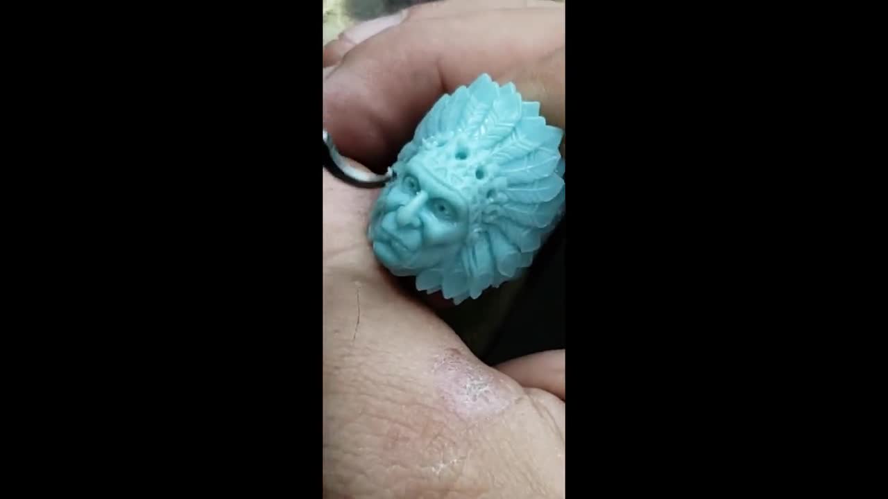 Anello D'acciaio - Indiano Apache, Patino Nero - Gioielli Eshop IT - Foto 5