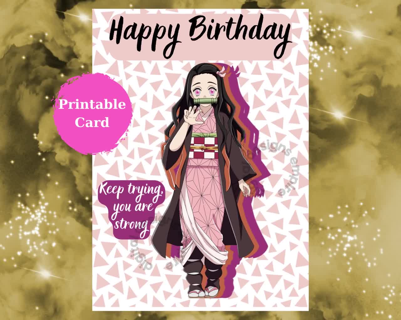 Demon Slayer Nezuko Birthday Invitation – Easy Inviting, 45% OFF