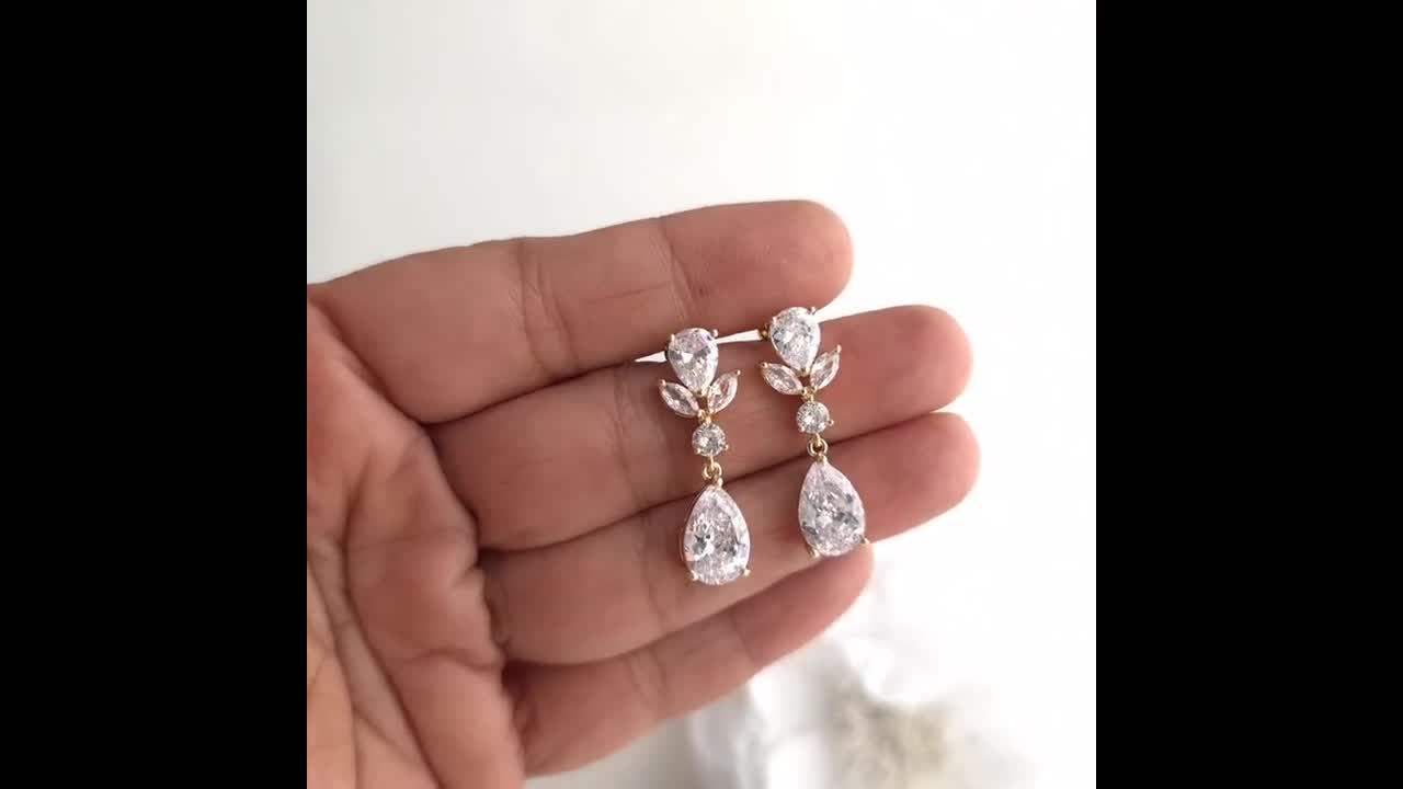 Parure De Bijoux - Mariage - Rubis Rouge - Pendentif Coeur - Boucles D'oreilles - Collier