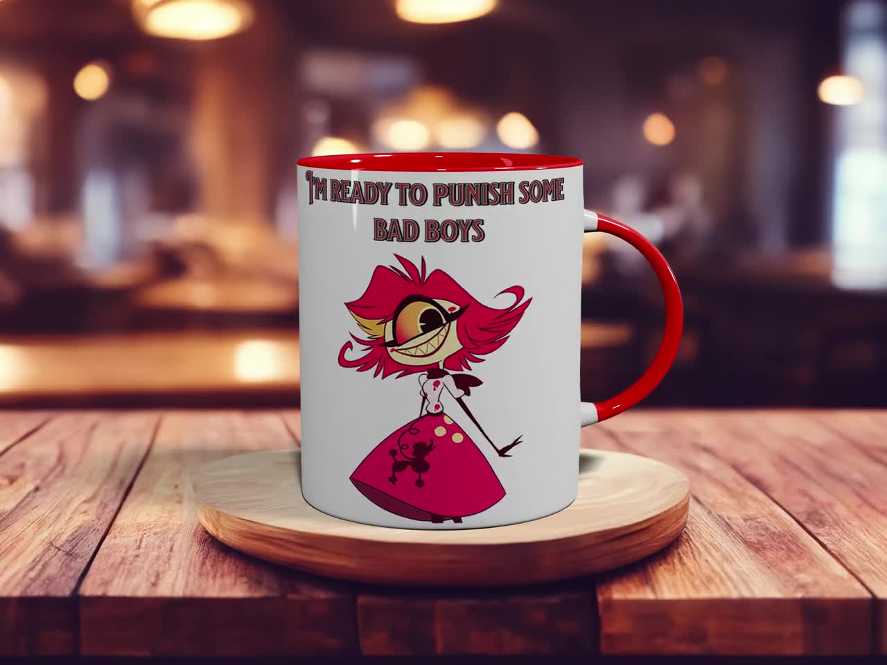 Niffty ' Im Ready to Punish Some Bad Boys Coffee' Mug – 11oz Two