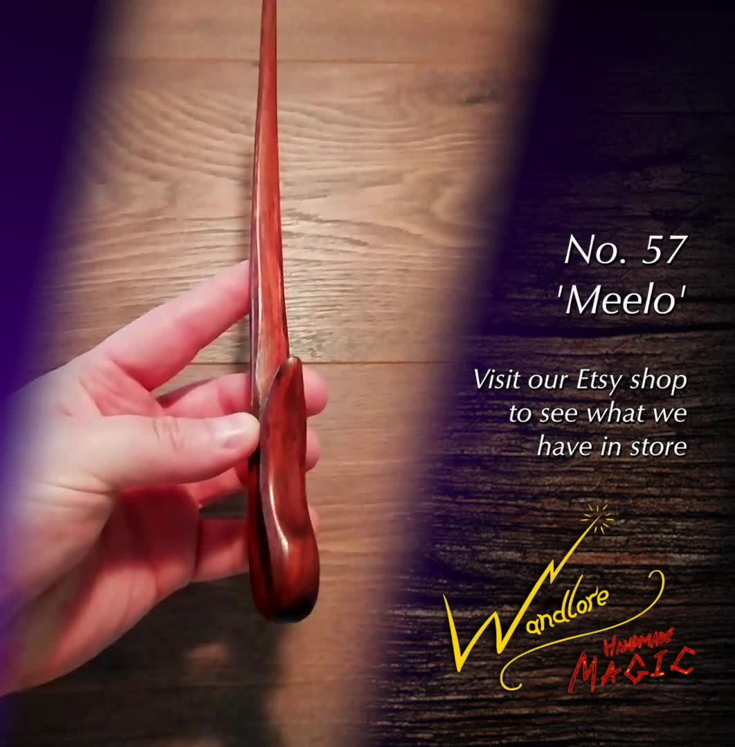 Handmade Custom Wand No. 57 'Meelo' - FOR SALE - Wizard Unique Wooden Magic  Wands