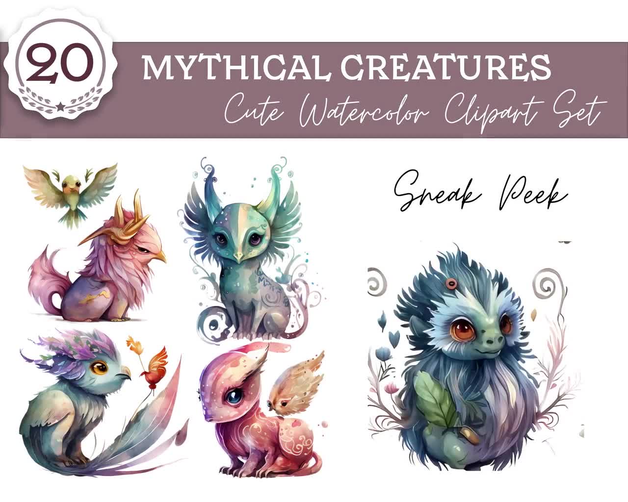 cute mythical creature drawings