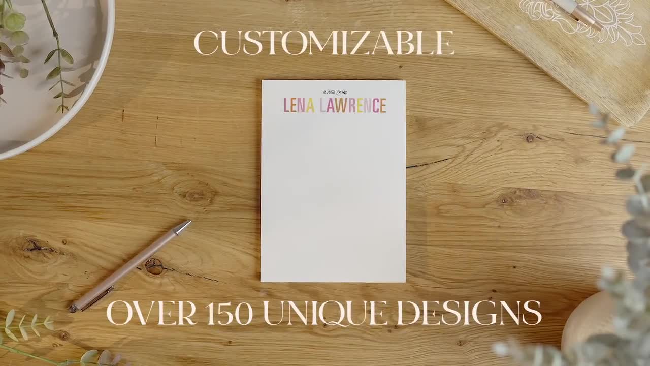 Personalized Stationery: Custom Printed