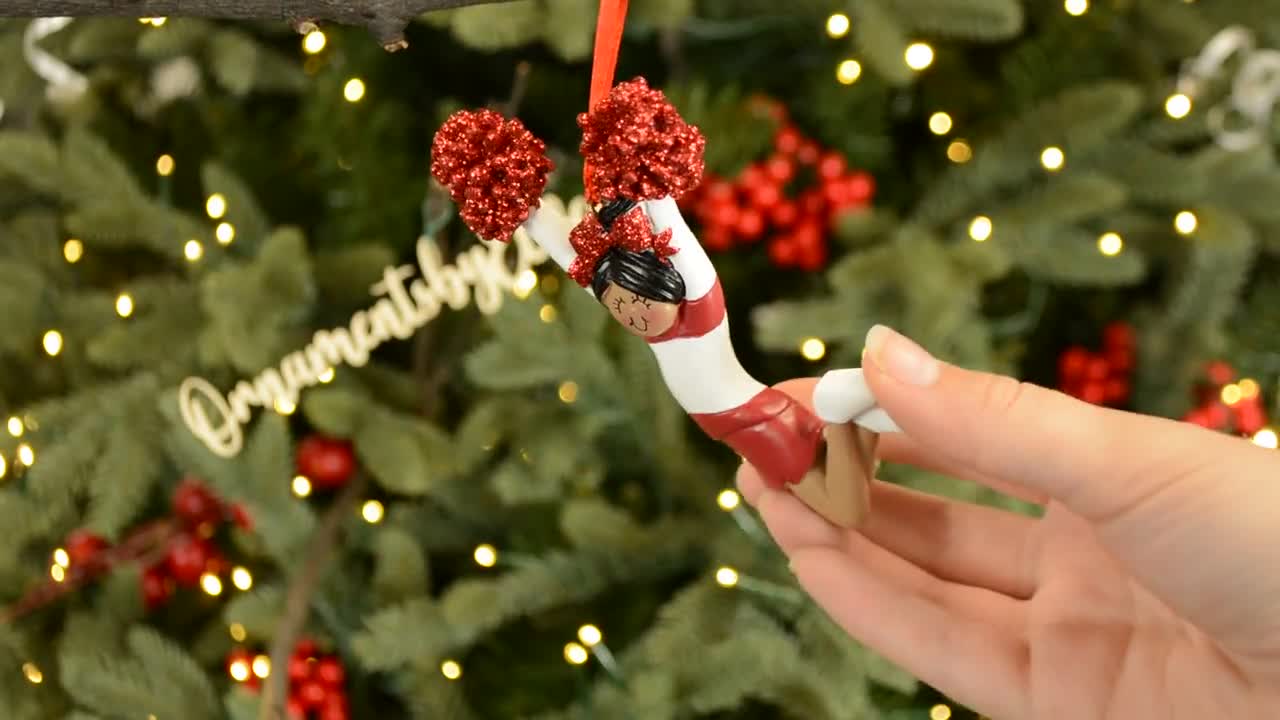 Personalized Cheerleader Christmas Ornament - Cheer Captain