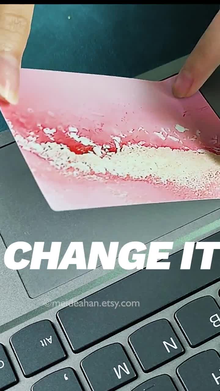 Pelle Per Laptop 13-14" TaylorHe - Adesivo Fiori Rosa, Anti-Graffio - Foto 7