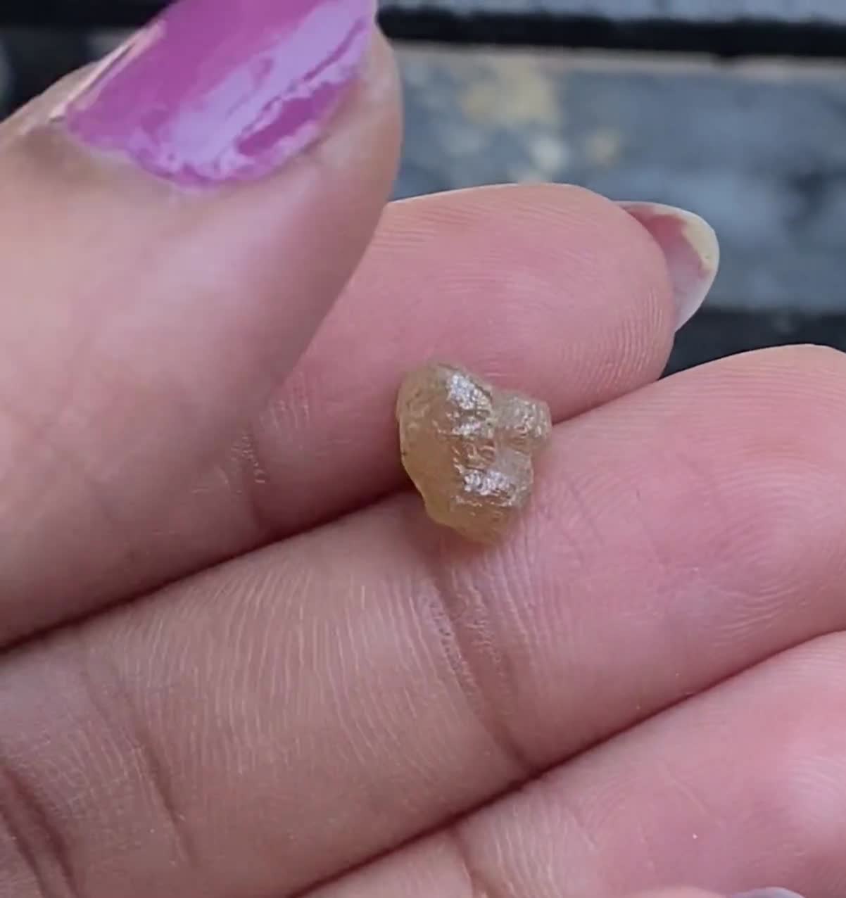 2.68 CT, 9.2 X 6.3 MM Natural Fancy Rustic Diamond, Rough Raw