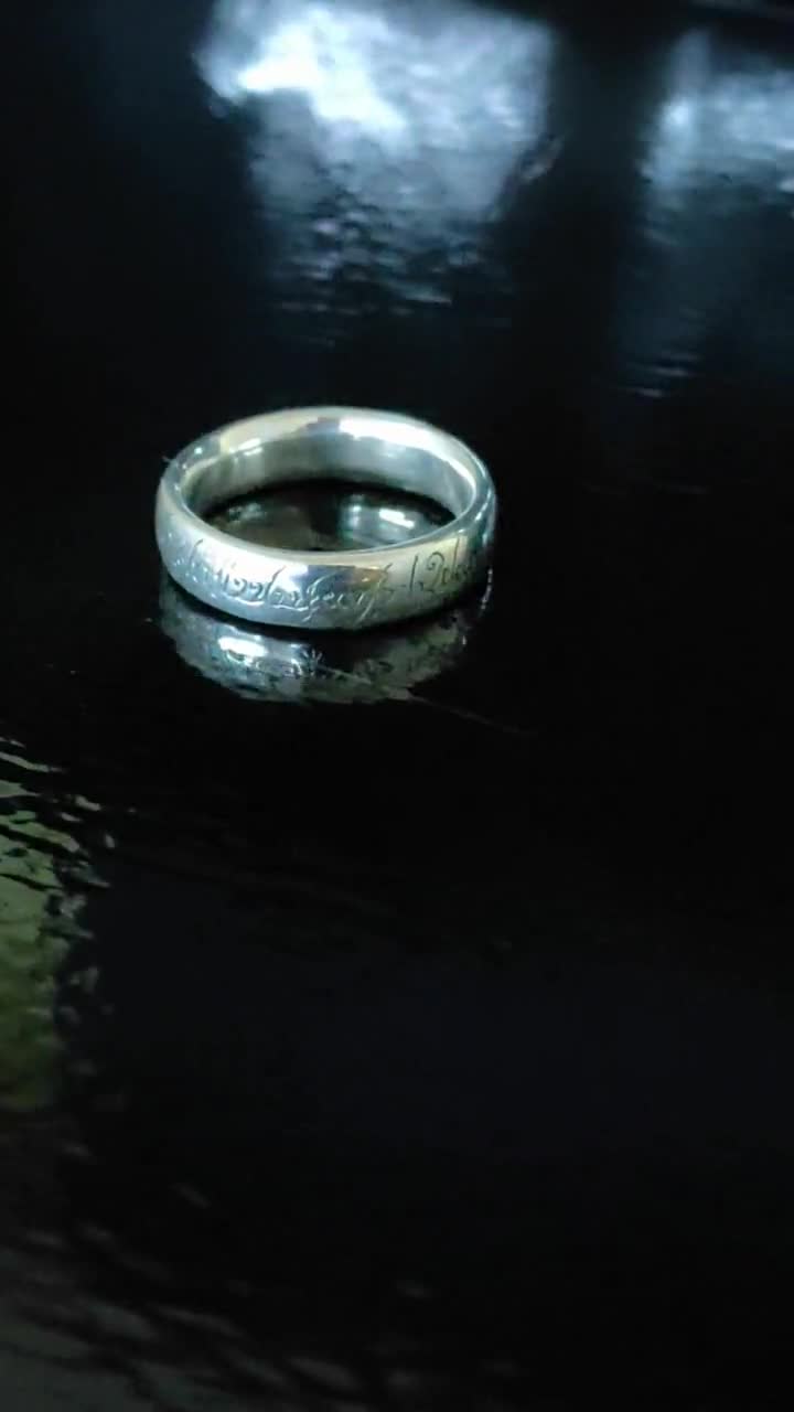 The One Diamond LOTR Platinum Ring