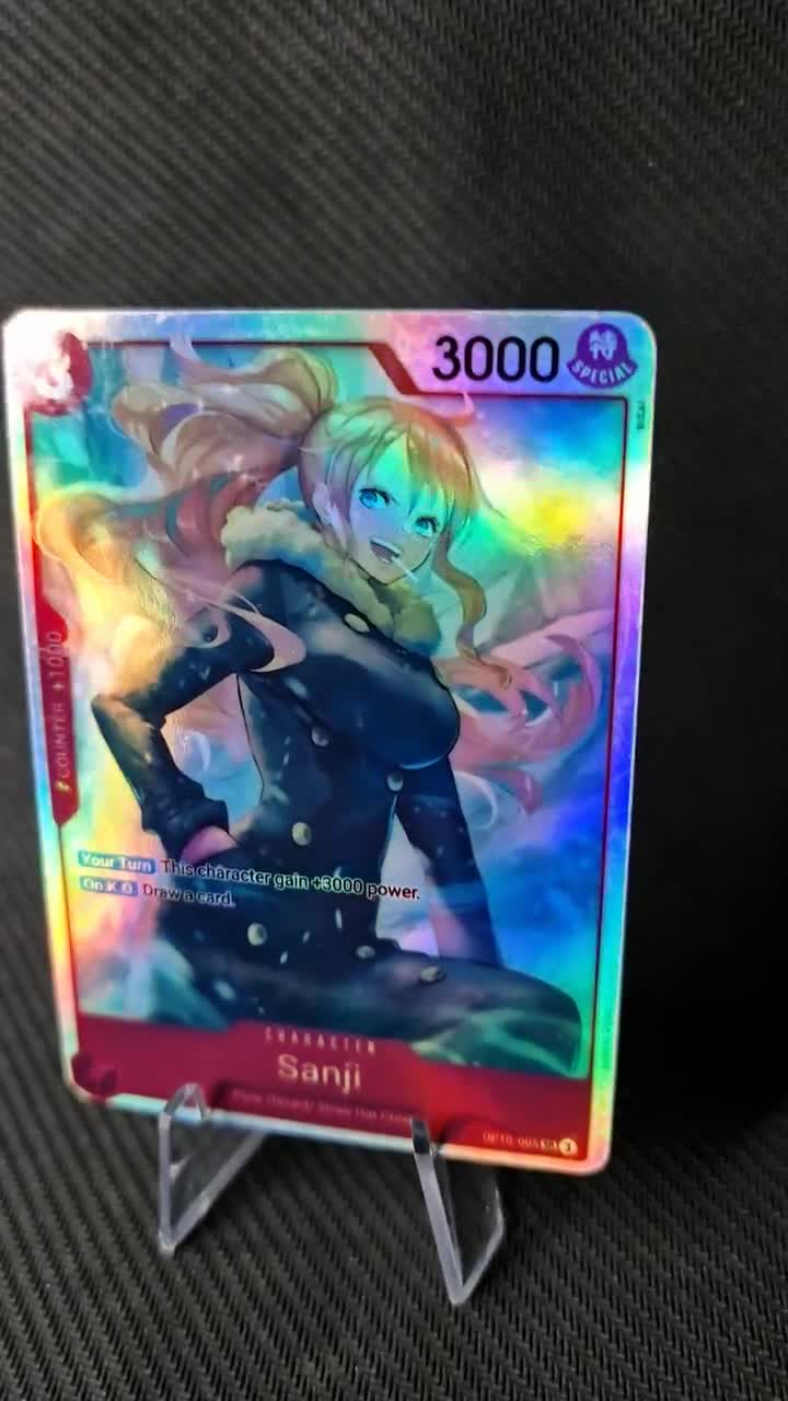 One Piece Proxy Card Holo - Sanji OP10-005 Character Red - Etsy