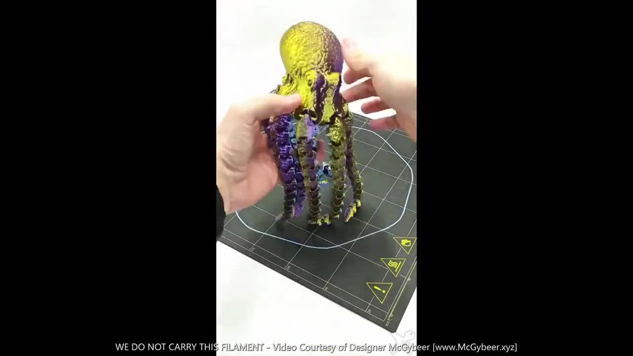 Lifelike Articulated Octopus 3D Printed With Customizable Lifelike Articulated Octopus 3D Printed With Customizable