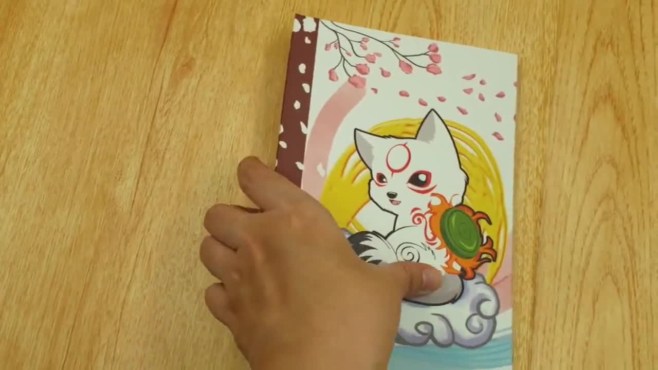 Handmade Okamiden Journal Okami Notebook Chibiterasu 