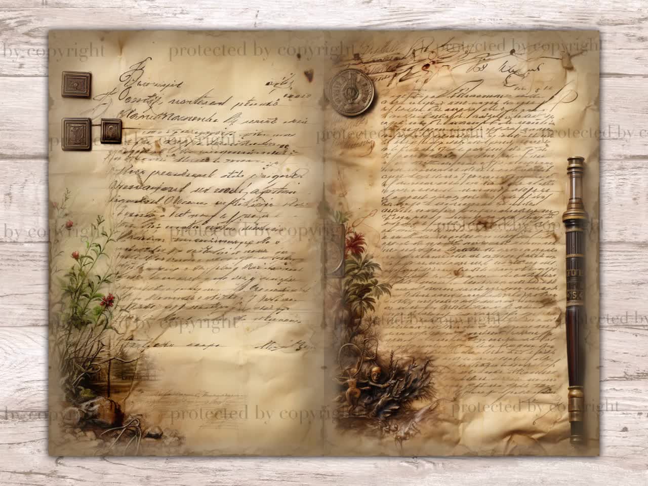 Old Letter Junk Journal Pages, Vintage Letter, Romantic Ephemera, Red  Floral Collage Sheet, Handwritten Letter, Antique Letters, Lettering - Etsy