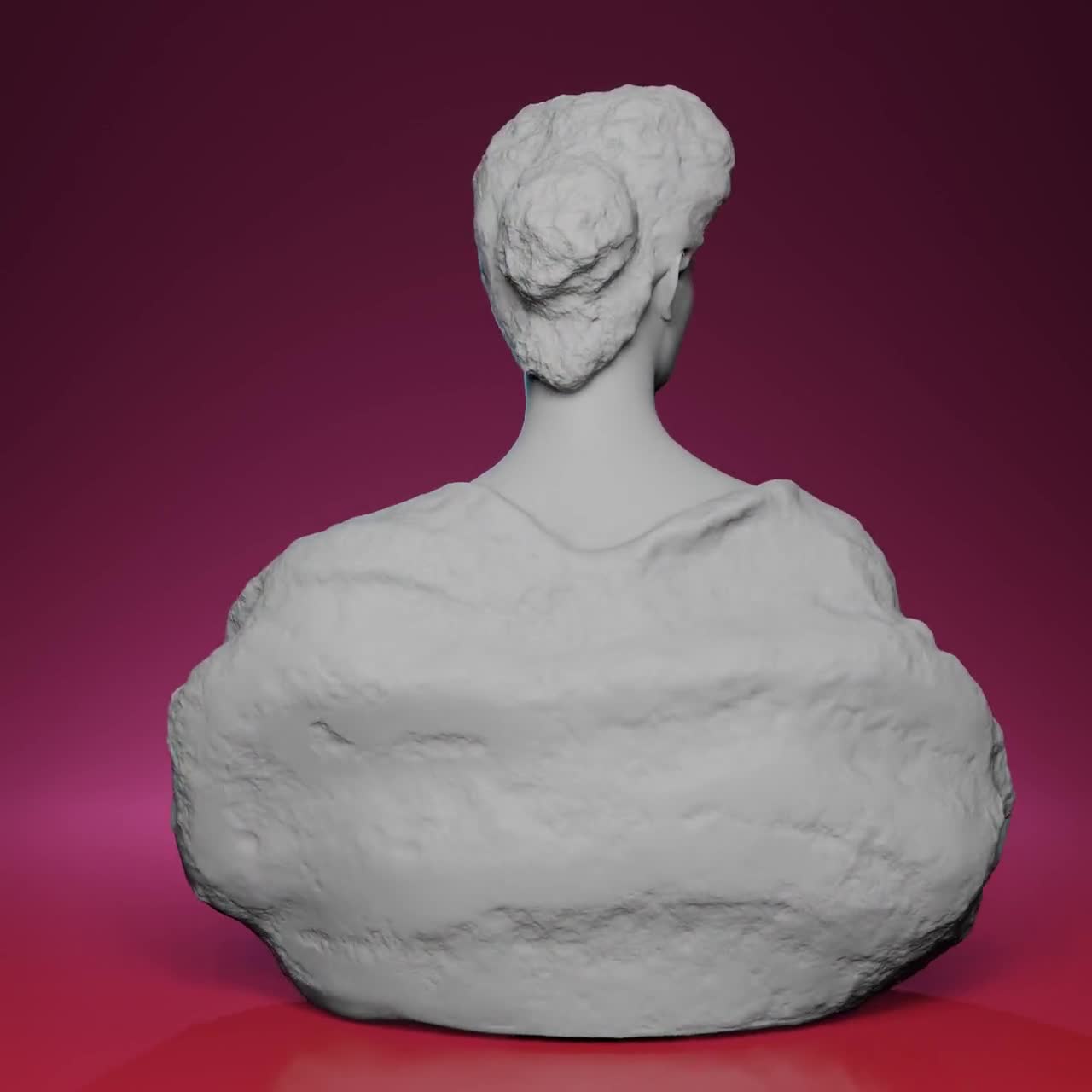 3Dプリントされたアレクサンドラ・フョードロヴナの胸像 - ローマの