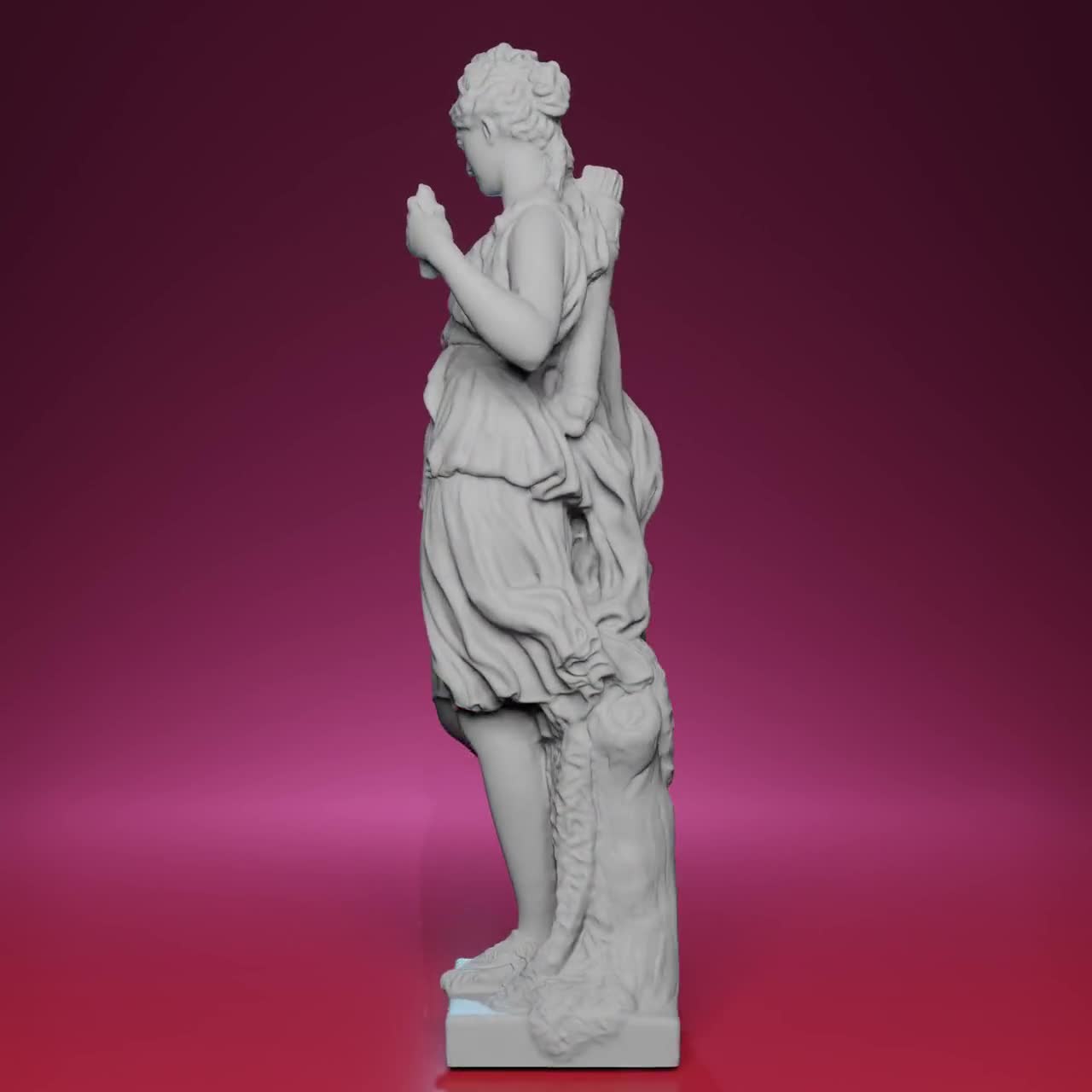 3D Printed Diana Sculpture – Inspired by the Louvre Museum in