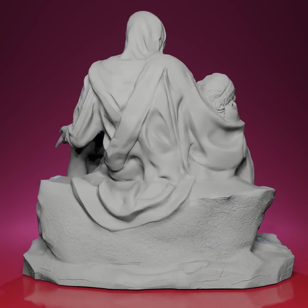 3D Printed Pieta Statue – Inspired by St. Peter's Basilica