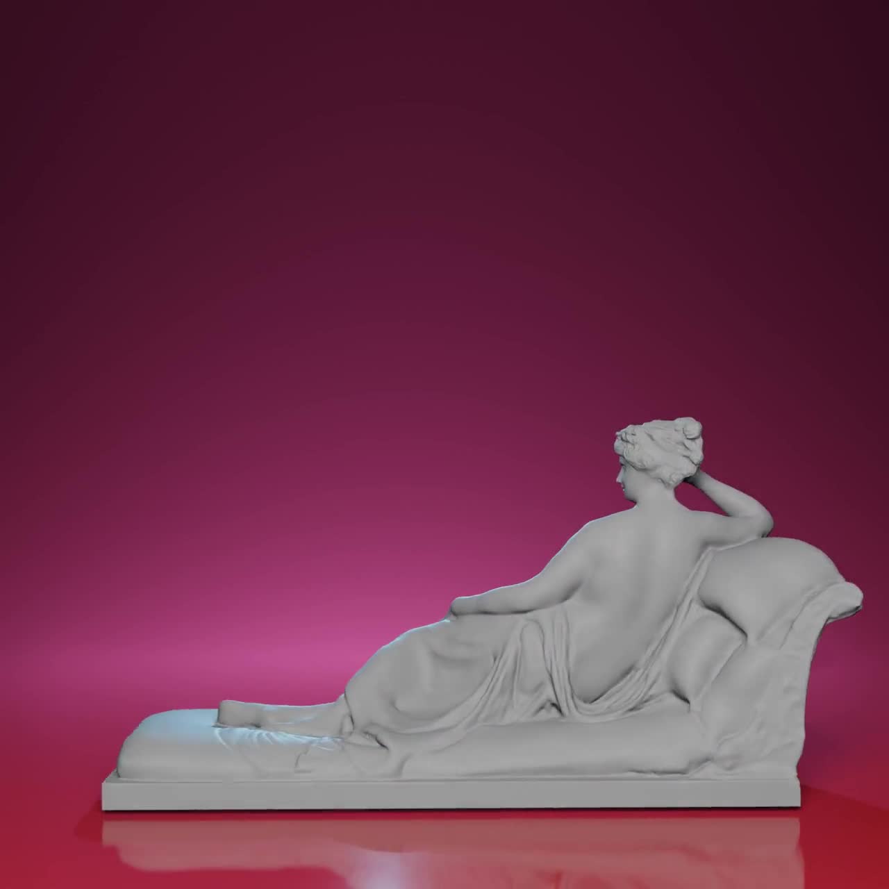 3Dプリントされたポーリーヌ・ボナパルトのヴィーナス・ヴィクトリクス