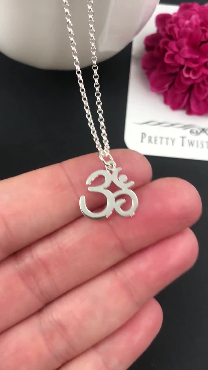Om Charm Necklace • Silver