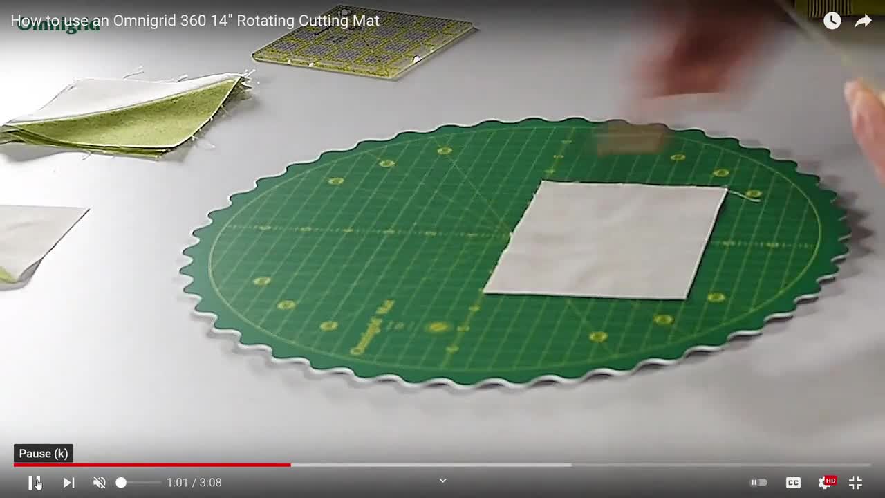 Creative Grids Self-Healing Rotating Rotary Cutting Mat 14 x 14