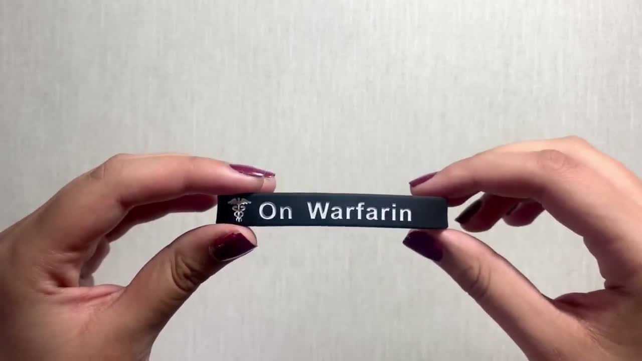 Warfarin wristband sales