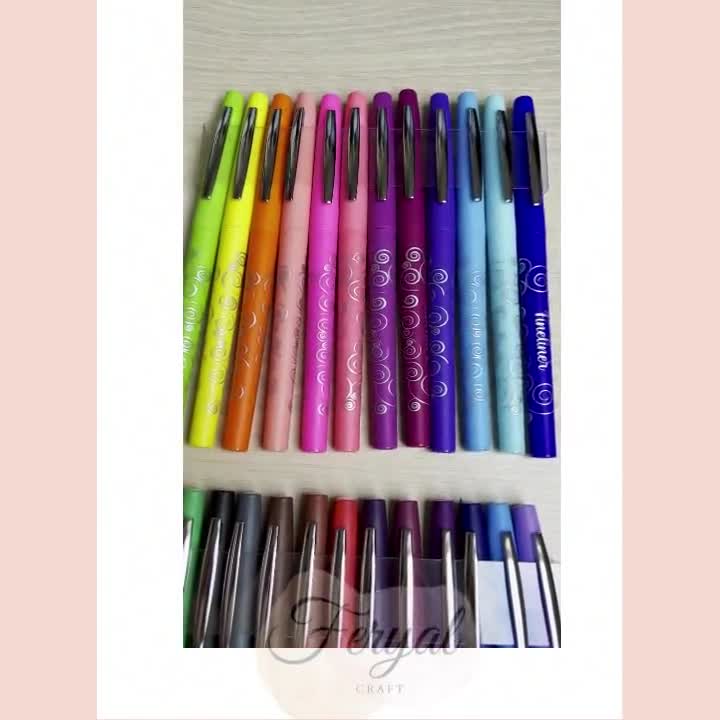6 Pcs Single Tip Pens, Line Color Pens Fine Point Nepal