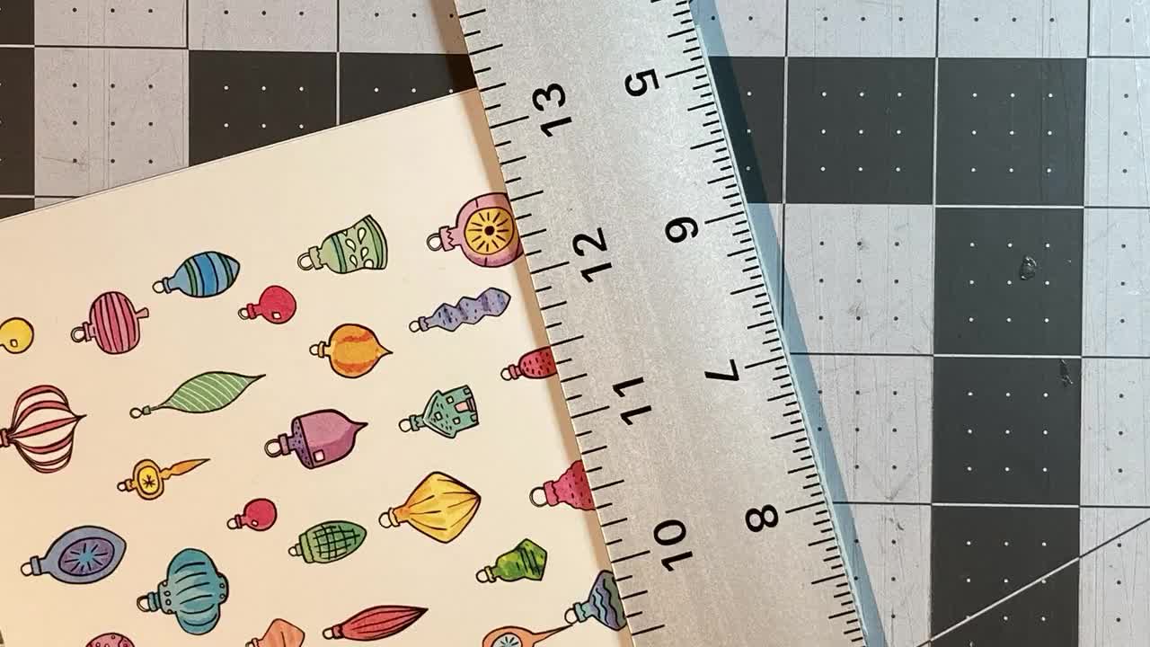 ヴィンテージクリスマスオーナメントと猫のホリデーカード：レトロデザイン（デジタルダウンロード）, image size:1280x720